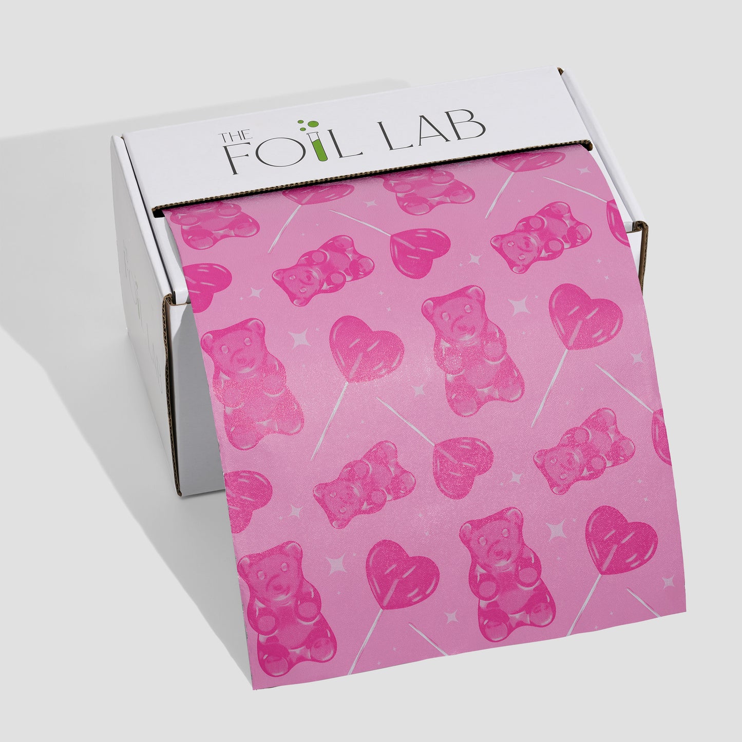 Pink Lolli Bears Wide Foil Roll